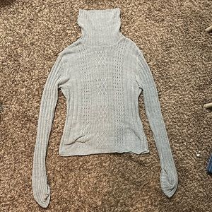 Gray Turtle Neck Large